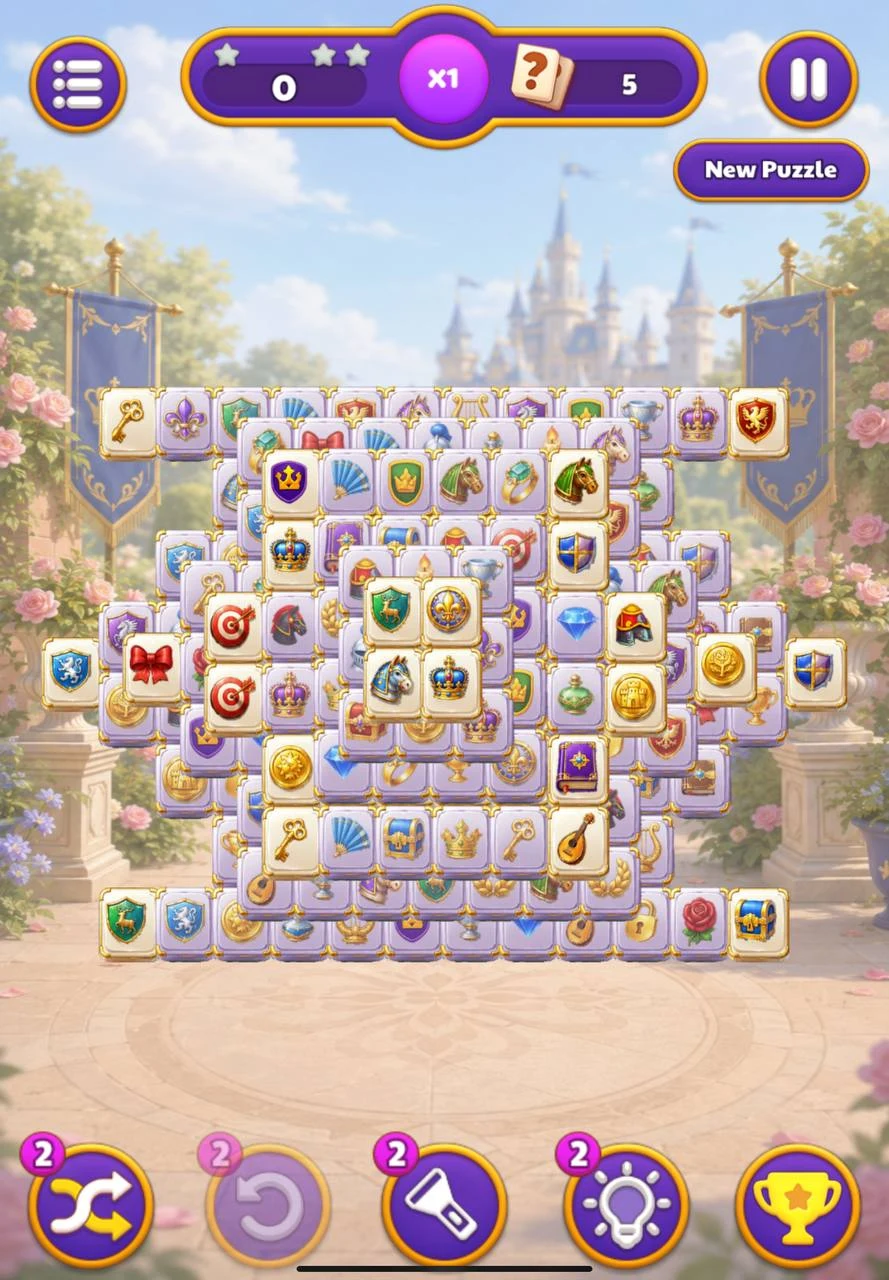 Royal Tiles: Mahjong Match screenshot
